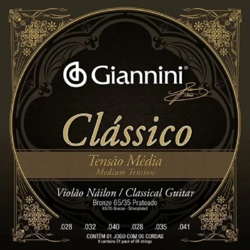 Enc Violão Nailon Giannini Classico Media GENWPM