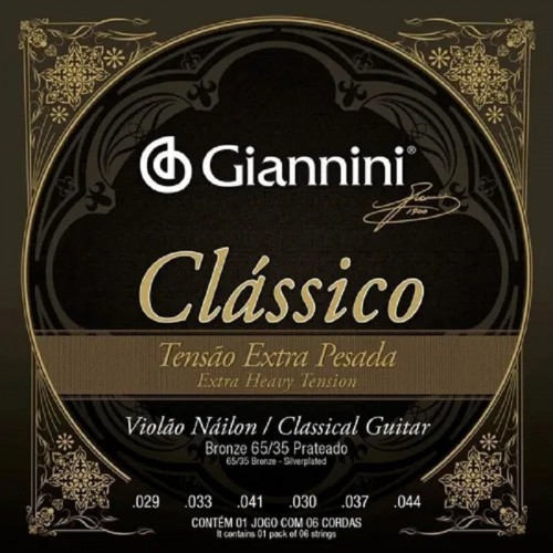 Enc Violão Nailon Giannini Classico Extra Pesada GENWXPA