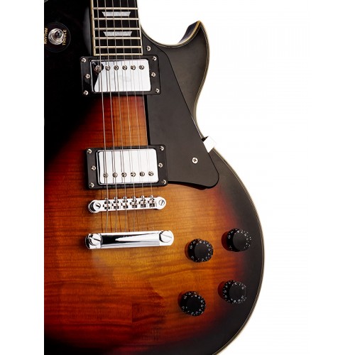 Guitarra Phx Lp Studio Flamemaple Lp-5 3Ts Sunburst