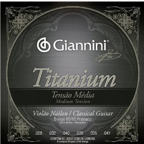 Enc Violão Nailon Giannini Titanium Media GENWTM