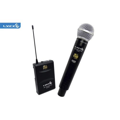 Microfone S/ Fio Lyco Headset Vocal/Lapela/Cabeça/Instr UH02MHLI